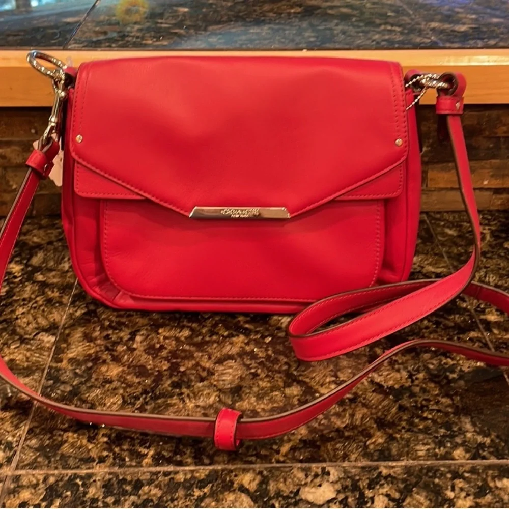 Coach F31844 Taylor leather Mini Flap Crossbody, Berry
